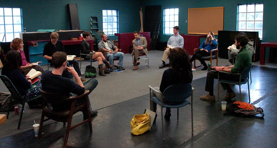 A 2011 acting class led by Andrei Malaev-Babel with students in the FSU/Asolo Conservatory, a three-year master's degree program connected to the Asolo Repertory Theatre.