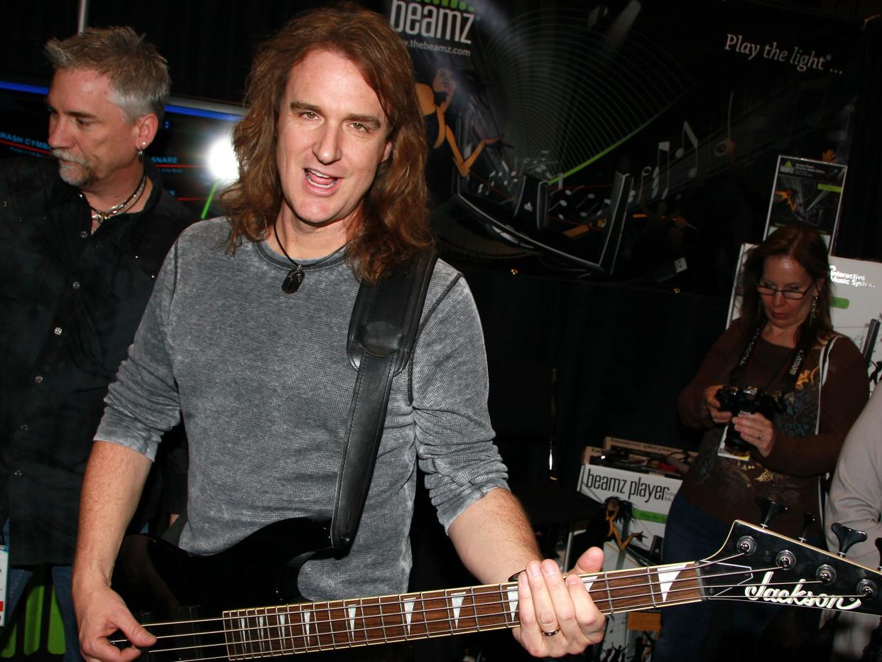 <p>David Ellefson: Megadeth bassist fired from band following sexual misconduct allegations</p> (Getty Images)