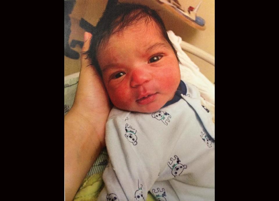 An undated photo released by Town of Beloit Police Department is of Kayden Powell. The FBI and state law enforcement agencies are helping local authorities in a search for the 5-day-old baby in Rock County, Wis. Authorities say the newborn's mother called 911 after waking about 4:30 a.m. Thursday to find Kayden missing from his bassinette in a room where she was sleeping at a home in the Town of Beloit. (AP Photo/Town of Beloit Police Department)