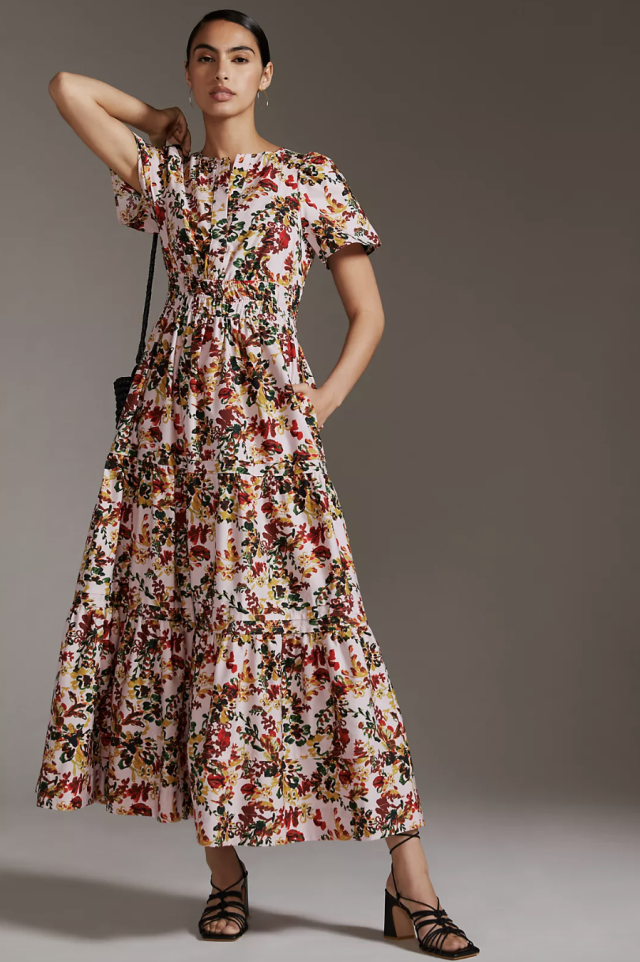 Anthropologie Somerset Dress Review - With Wonder and Whimsy  Plus size  outfits, Maxi dress pattern, Print chiffon maxi dress