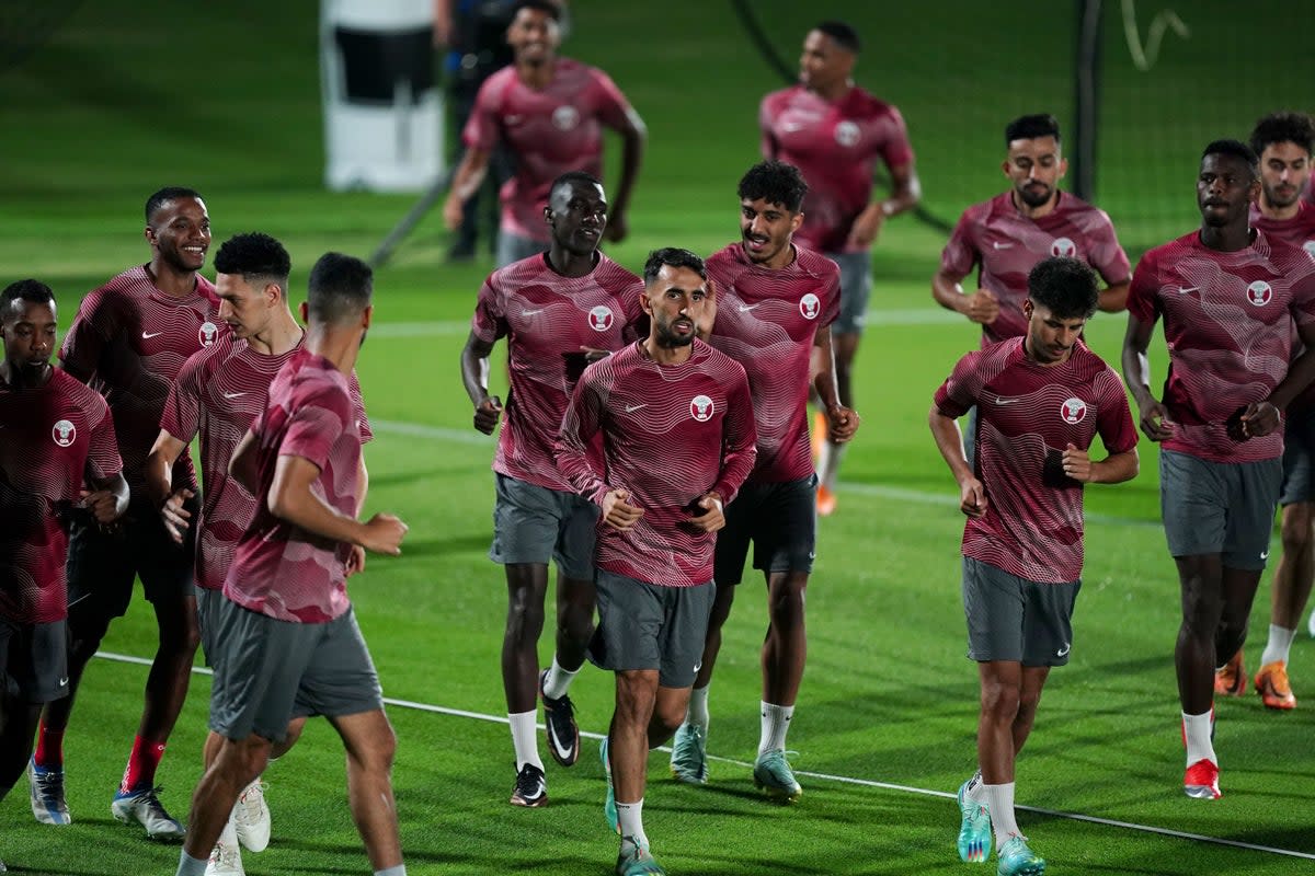 Qatar will make their World Cup debut on Sunday (Mike Egerton/PA) (PA Wire)