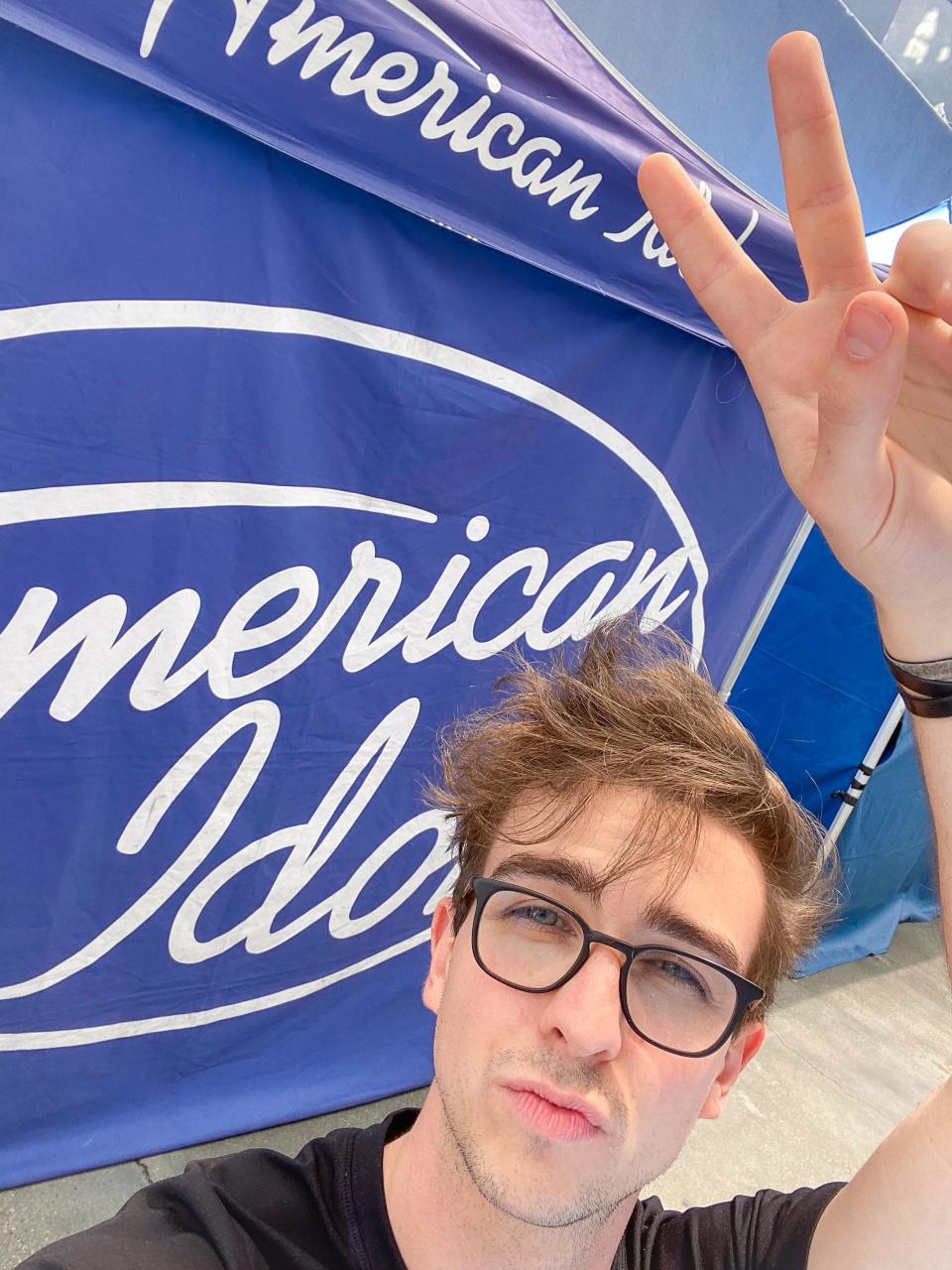 Sam "Kayko" Kelly-Cohen at "American Idol," where he is a contestant.