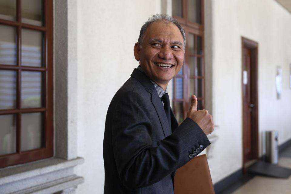 Datuk Shahril Ismail is pictured at the Kuala Lumpur High Court February 20, 2020. — Picture by Yusof Mat Isa