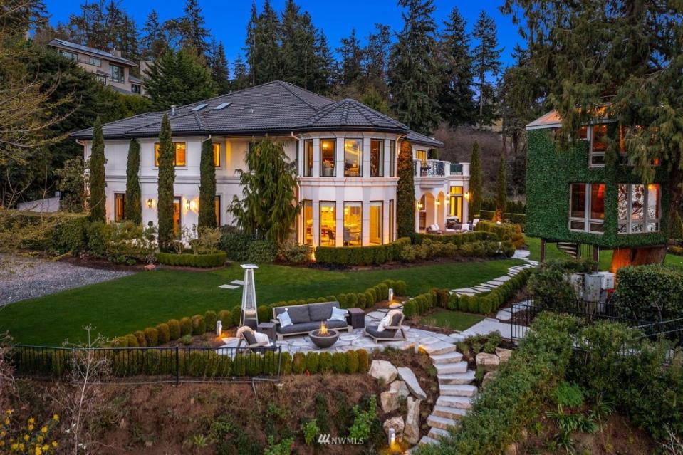 Russell Wilson and Ciara’s Bellevue, WA, estate. Realtor.com