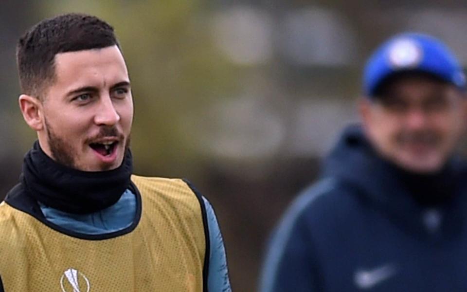 Eden Hazard is happy being played wherever he is asked, says Chelsea manager Maurizio Sarri  - Action Images via Reuters