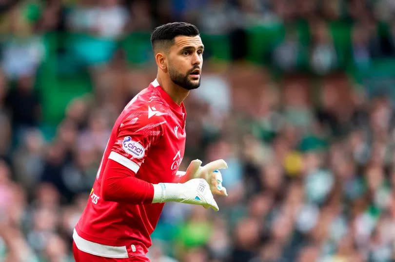 Mitov in action for St Johnstone against Celtic