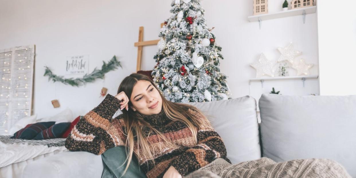 Mom relaxing on Christmas Day