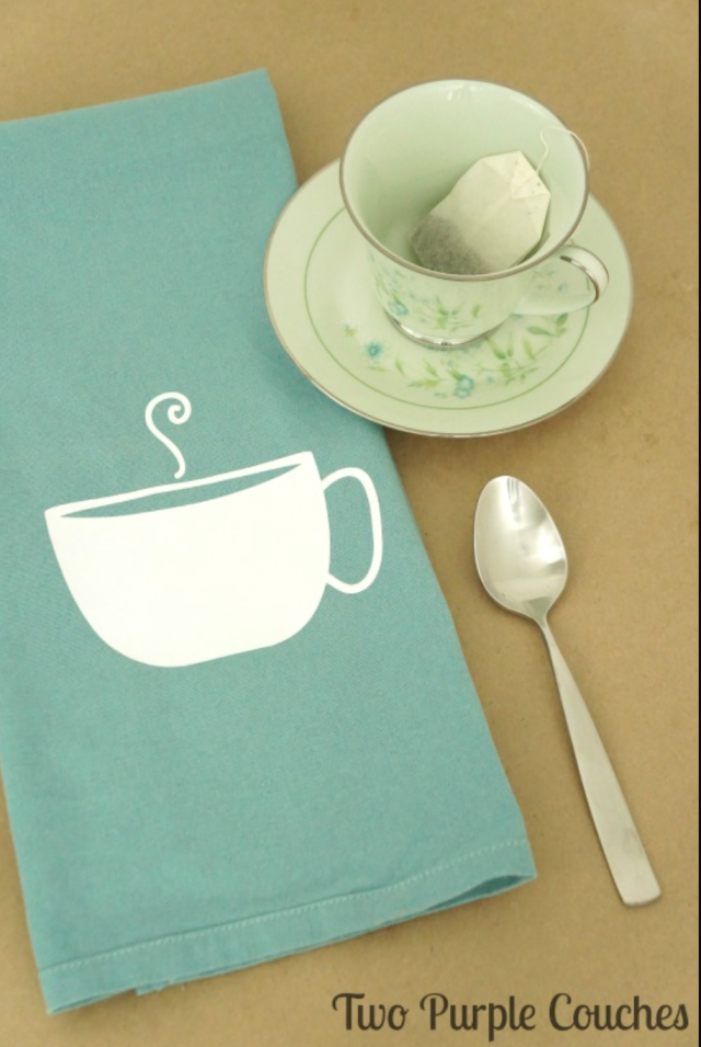 Teacup Tea Towel Iron-On - Lia Griffith