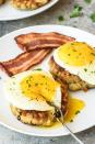 <p>Turn your leftover stuffing into a post-Turkey Day Eggs Benedict.</p><p><strong>Get the recipe at <a href="http://www.wellplated.com/leftover-stuffing-recipe-stuffing-cakes/" rel="nofollow noopener" target="_blank" data-ylk="slk:Well Plated by Erin;elm:context_link;itc:0;sec:content-canvas" class="link ">Well Plated by Erin</a>.</strong></p>