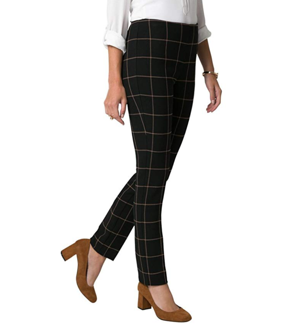 LE CHÂTEAU Windowpane Check Slim Leg Pant