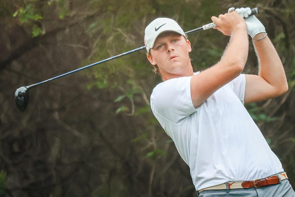 Texas golfer Tommy Morrison shot a 4-under-par 67 to lead the third-seeded Longhorns to first place, one shot ahead of Notre Dame, on the opening day of their three-day NCAA regional at the UT Golf Club.
