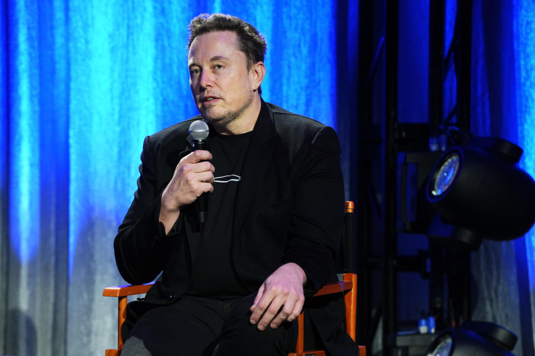 WATER MILL, NY - AUGUST 24: Elon Musk speaks at The Prostate Cancer Foundation (PCF) Annual Hamptons Gala at Parrish Art Museum on August 24, 2024 in Water Mill, New York. (Photo by Jared Siskin/Patrick McMullan via Getty Images)