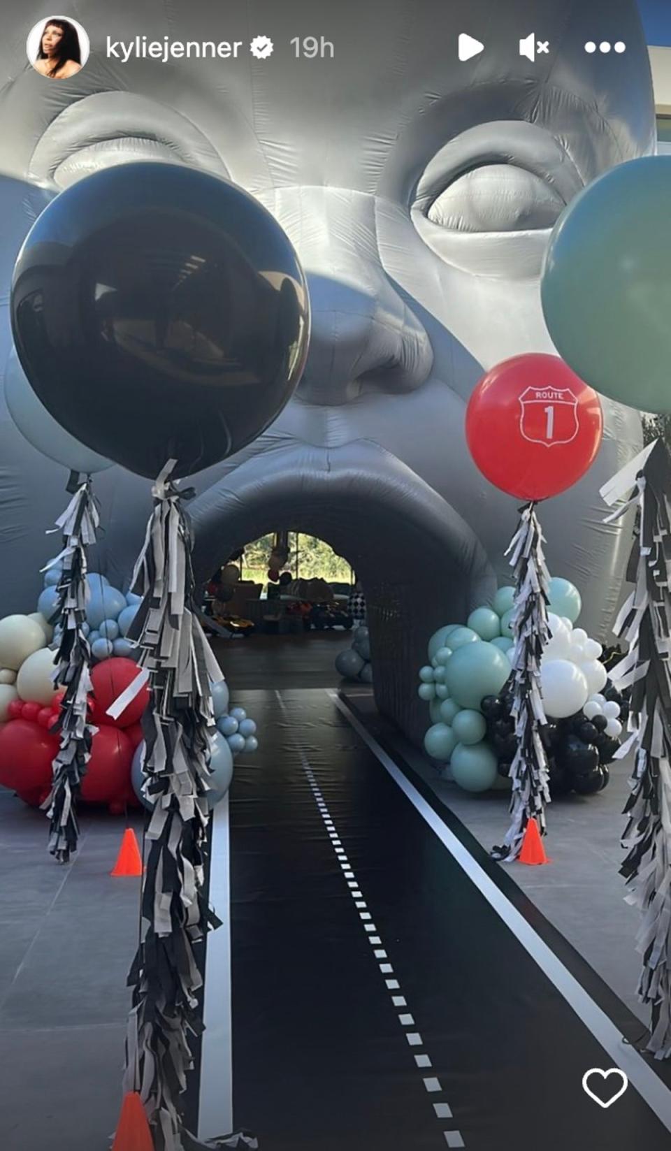 Kylie Jenner has been criticised for throwing an Astroworld themed party for her kids (Kylie Jenner/Instagram)