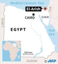 <p>Map showing the location of the attack in El-Arish, Egypt. (Photo: AFP) </p>