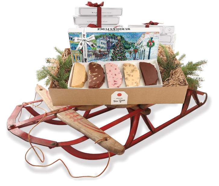 Original Murdick's Fudge has a variety of its famous fudge slices packaged in holiday gift sets.