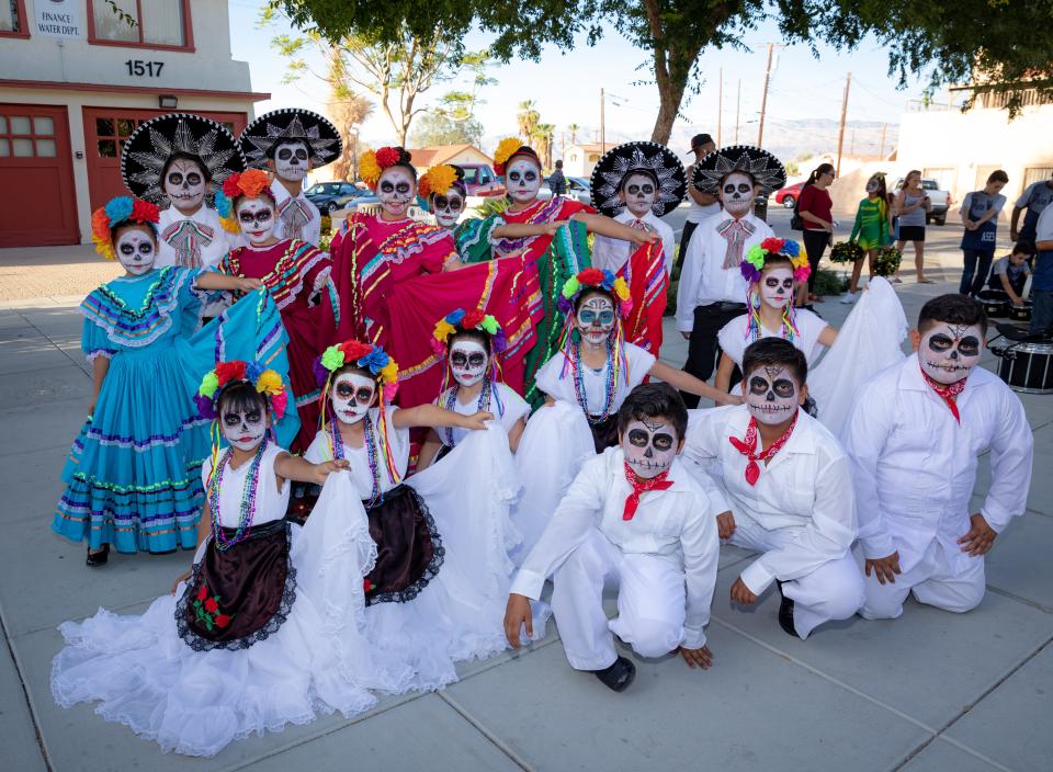 Children dress up at the 2018 Run with Los Muertos celebration. This year's event takes place Saturday, Nov. 4 in Old Town Coachella.