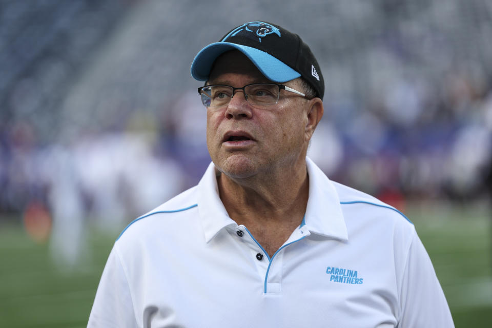 Carolina Panthers team owner David Tepper has fired yet another head coach. (Perry Knotts/Getty Images)