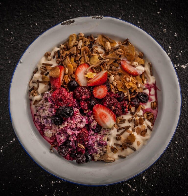 Maridá buen café con los más nutritivos bowls en Niño Lobo.