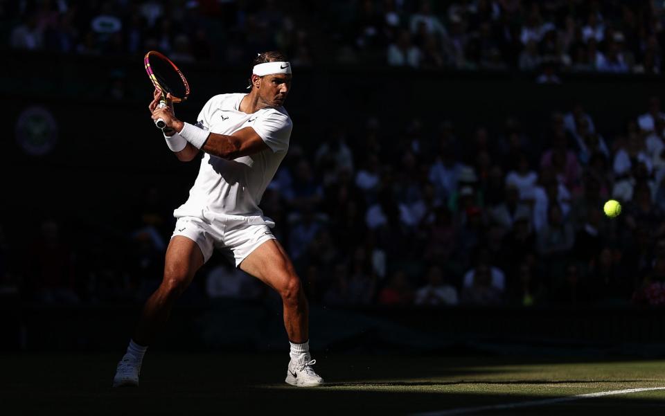 Nadal is back in action on Centre Court today - GETTY IMAGES