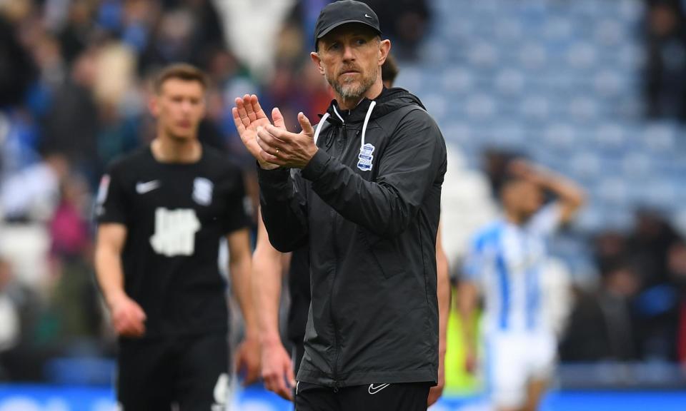 <span>Gary Rowett has called on the fans to help Birmingham beat Norwich and give them the best chance of staying up.</span><span>Photograph: Anna Gowthorpe/REX/Shutterstock</span>