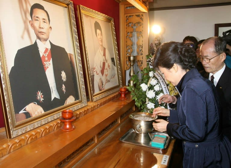 Dismissed South Korean President Park Geun-Hye is the daughter of assassinated military dictator Park Chung-Hee