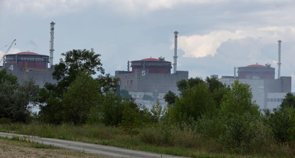 Photo taken on Aug. 4, 2022 shows the Zaporizhzhia nuclear power plant NPP in southern Ukraine.  Zaporizhzhia is one of the largest atomic power complexes in Europe and generates a quarter of Ukraine's total electricity. It has been under the control of Russian forces since March and has been the scene of military strikes in recent days. (Photo by Victor/Xinhua via Getty Images)