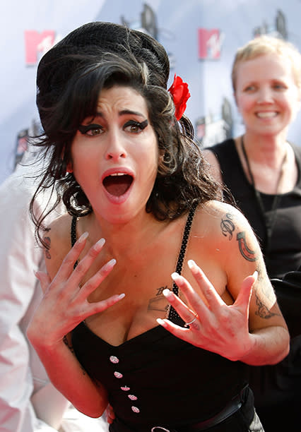 Amy Winehouse at the 2007 MTV Movie Awards on June 3, 2007