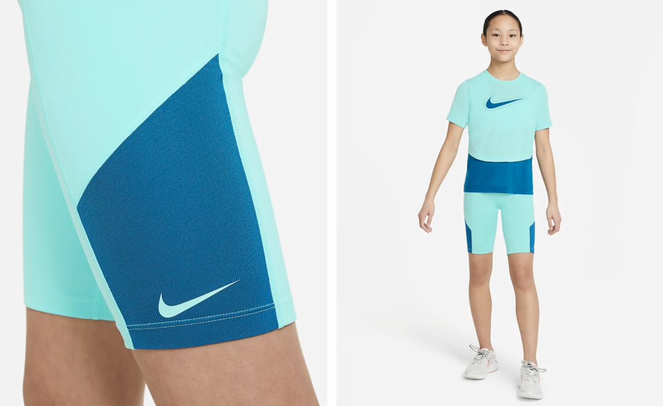 Shorts de ciclismo para entrenamiento para niña Nike Trophy. Foto: nike.com