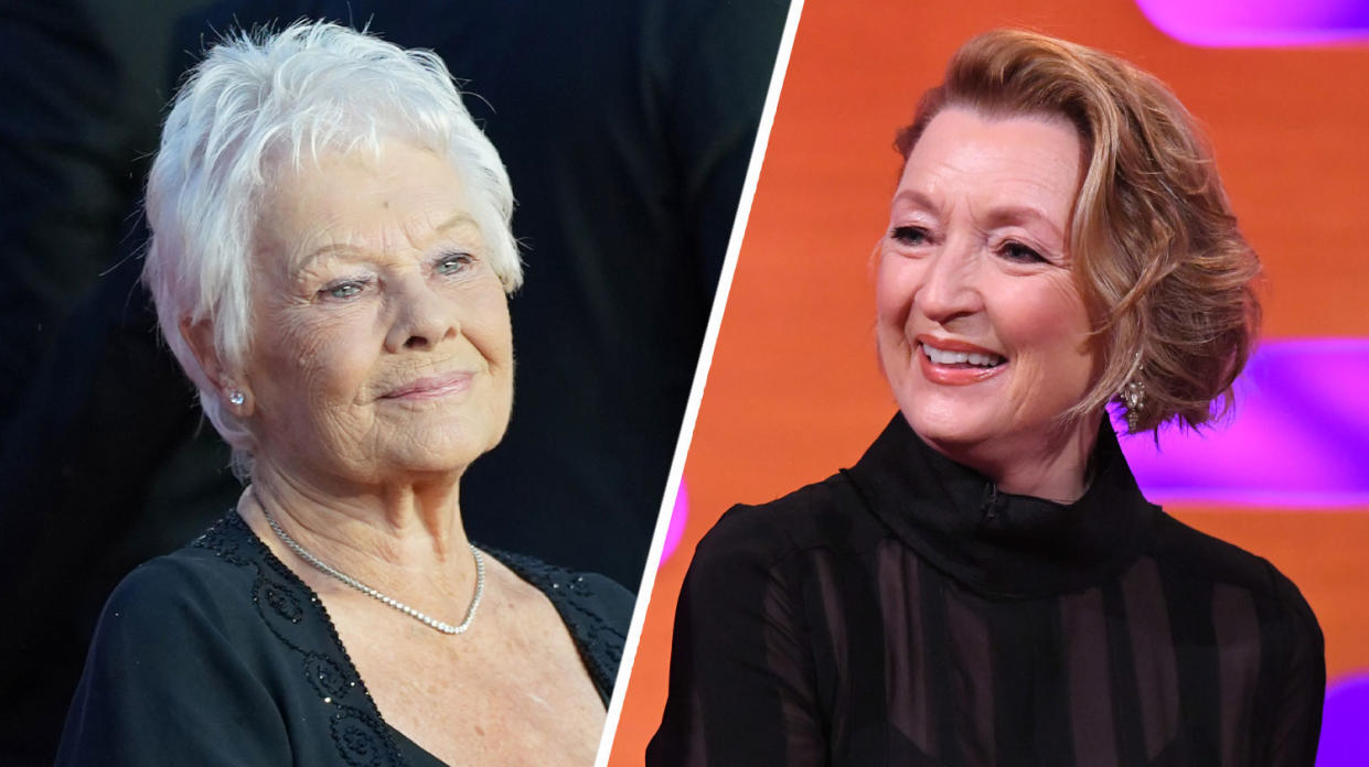 Judi Dench (l) once played a prank on Lesley Manville while they were in a play together. (PA)