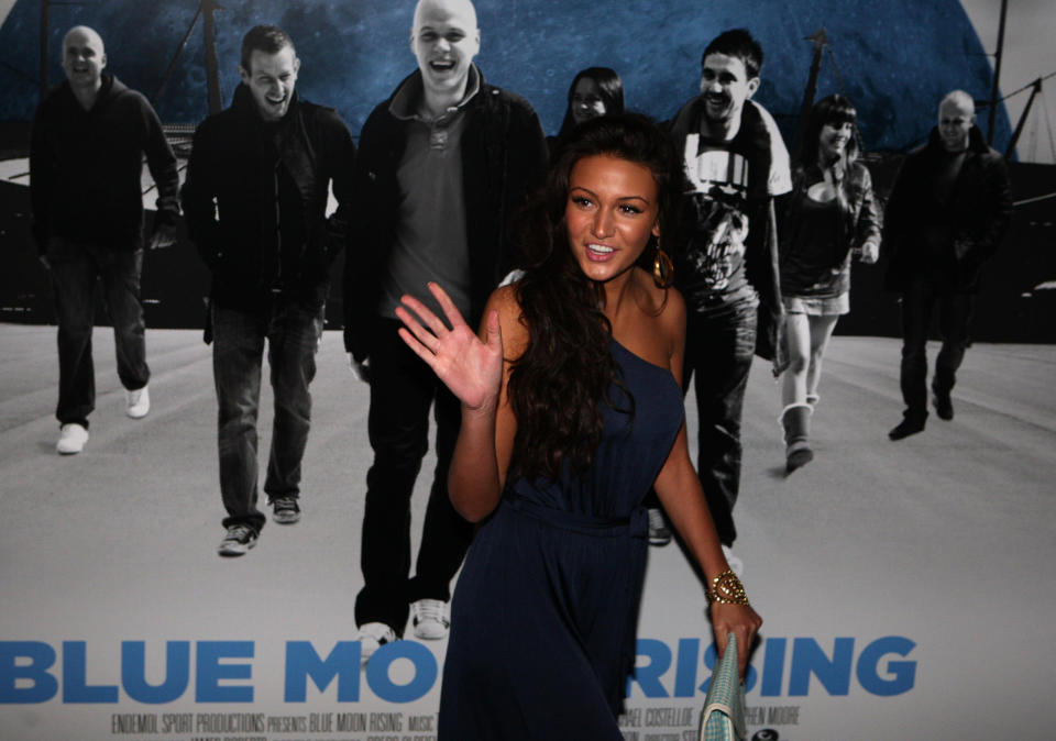 Coronation Street actress Michelle Keegan arrives for the premiere of Blue Moon Rising at the Printworks in Manchester.