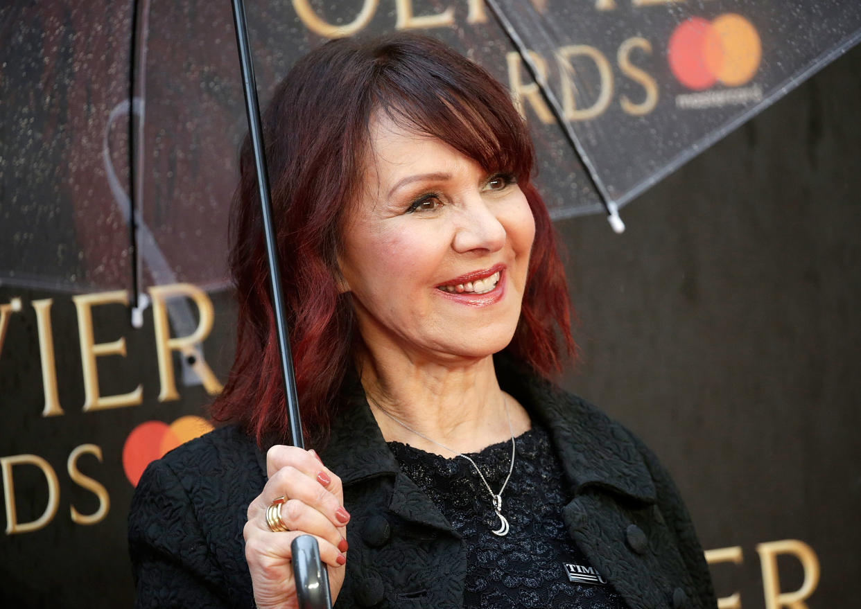 Arlene Phillips attends The Olivier Awards with Mastercard at Royal Albert Hall on April 8, 2018 in London, England.  (Photo by John Phillips/John Phillips/Getty Images)