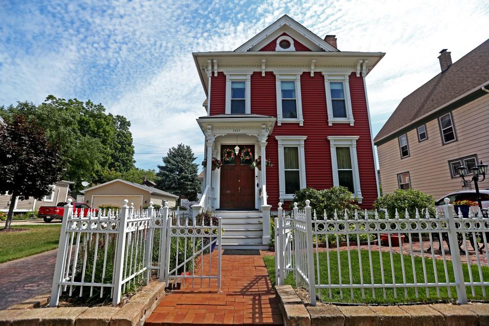 The 1884 Italianate style home of Bill Hansen and Bob Groth, shown in late August, will be part of Racine’s Tour of Historic Places.