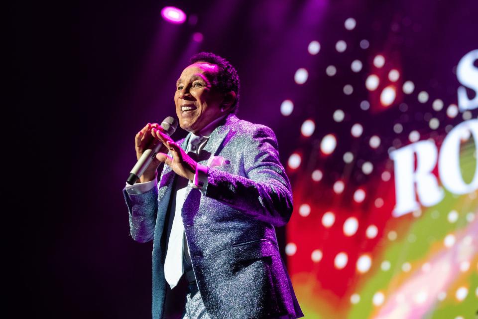 Smokey Robinson performs at Fox Theatre in Detroit on Saturday, Aug. 5, 2023. Robinson last performed at the venue on Nov. 19, 1988, as part of the venue's grand reopening.