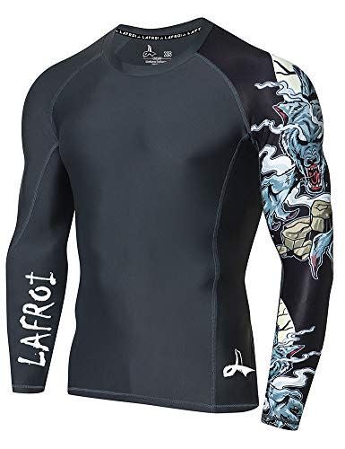 2) LAFROI Men's Long Sleeve UPF 50+ Baselayer