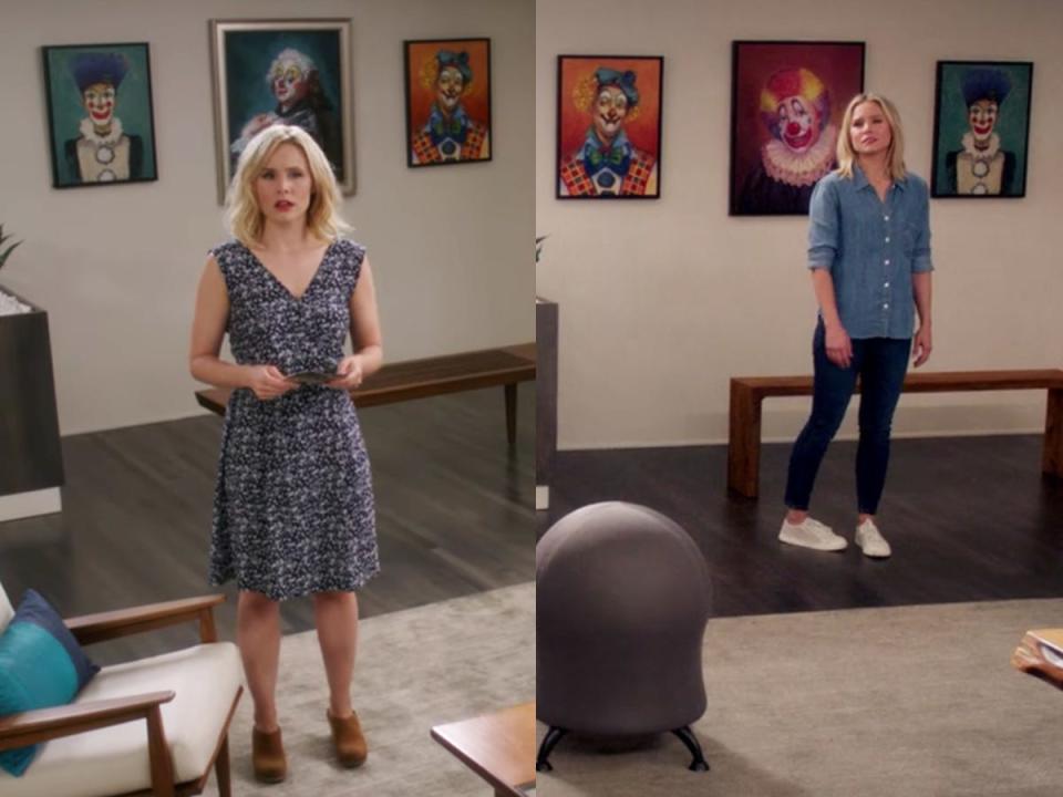 Eleanor Clown paintings moved The Good Place 