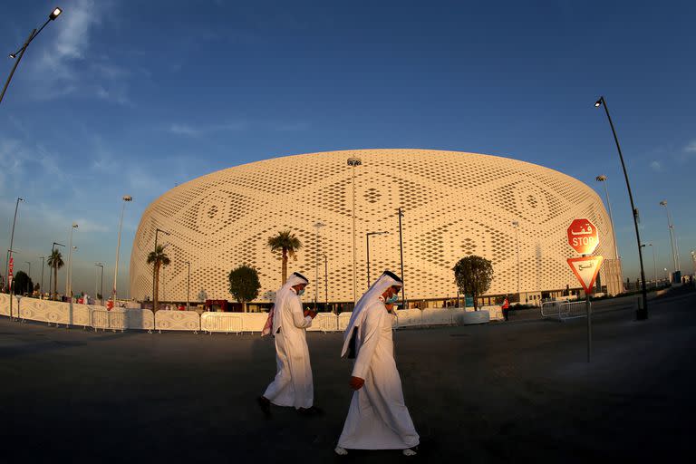 El estadio Al Thumama, por fuera