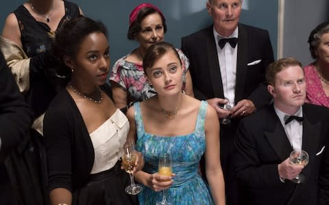 Ella Purnell (centre) as Hester Argyll in Ordeal By Innocence - Credit: James Fisher