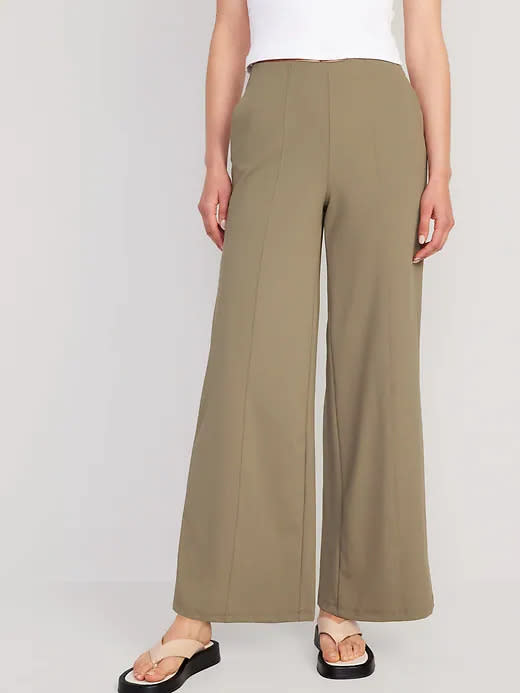 High-Waisted PowerSoft Wide-Leg Pants. Image via Old Navy.