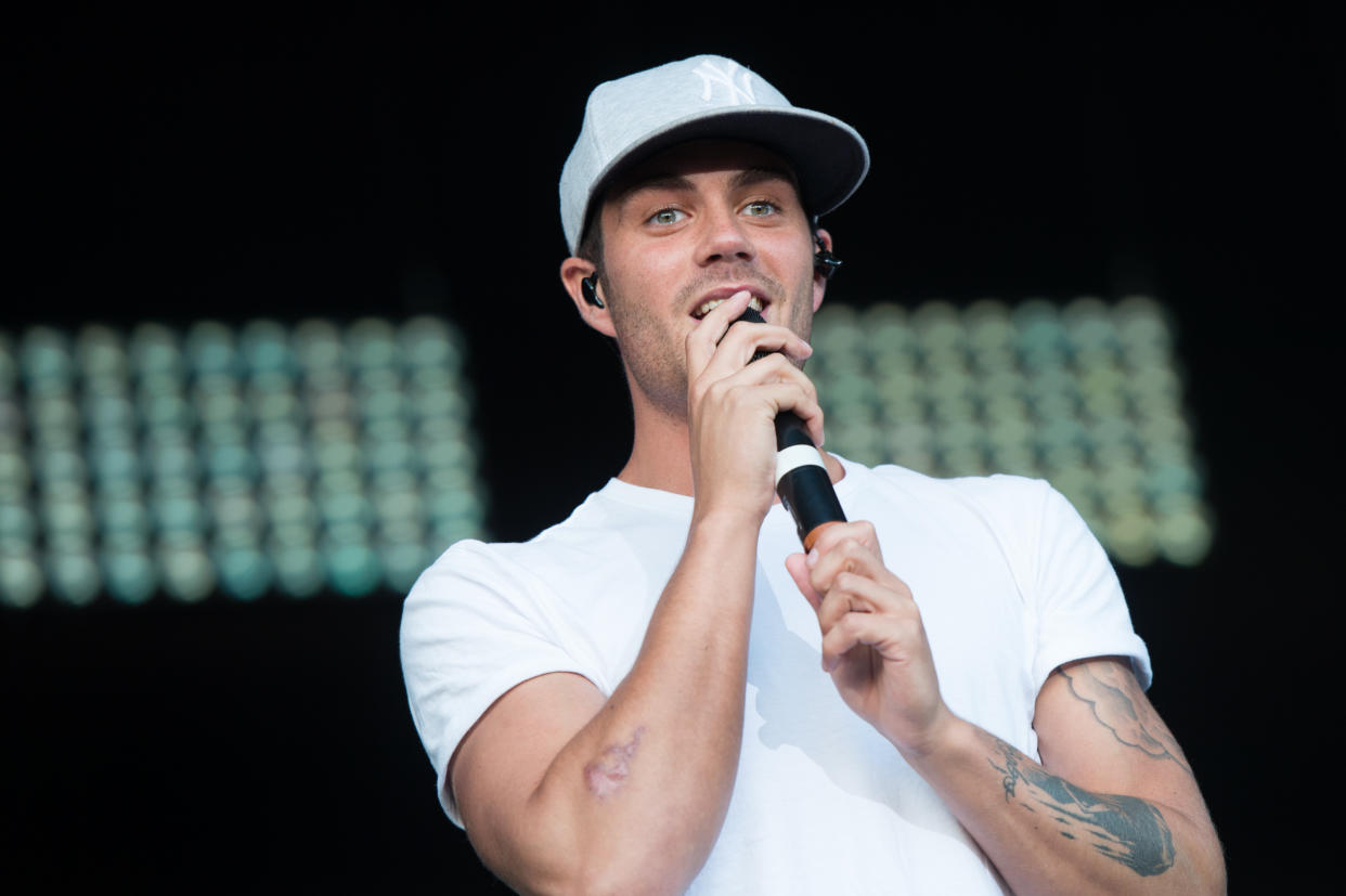 Max George of The Wanted performs onstage during day 2 of Fusioni Festival 2014 on August 31, 2014 in Birmingham, England. (Photo by Ollie Millington/Redferns via Getty Images)