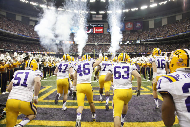 LSU Football Uniform - 2012 Purple on Gold