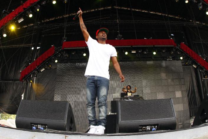 Kendrick Lamar performs on Day 4 of the 2013 Bonnaroo Music and Arts Festival on sunday, June 16, 2013 in Manchester, Tenn. (Photo by Wade Payne/Invision/AP)