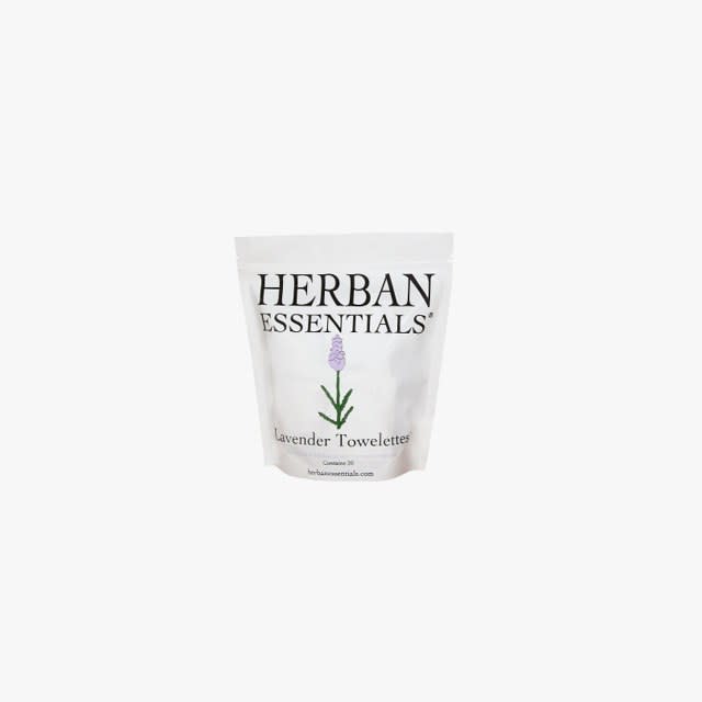 Herban Essentials Cleansing Towelettes, $17, amazon.com