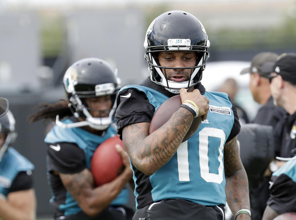 Jacksonville Jaguars wide receiver Donte Moncrief has drawn plenty of targets in recent weeks. (AP Photo/John Raoux)