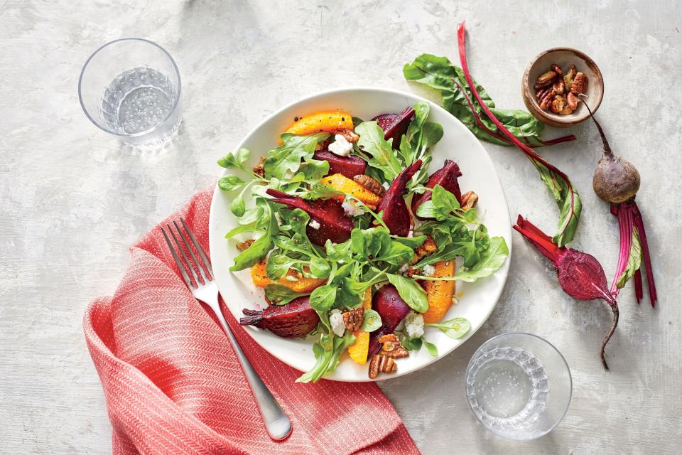 Beet-and-Orange Salad with Spiced Pecans