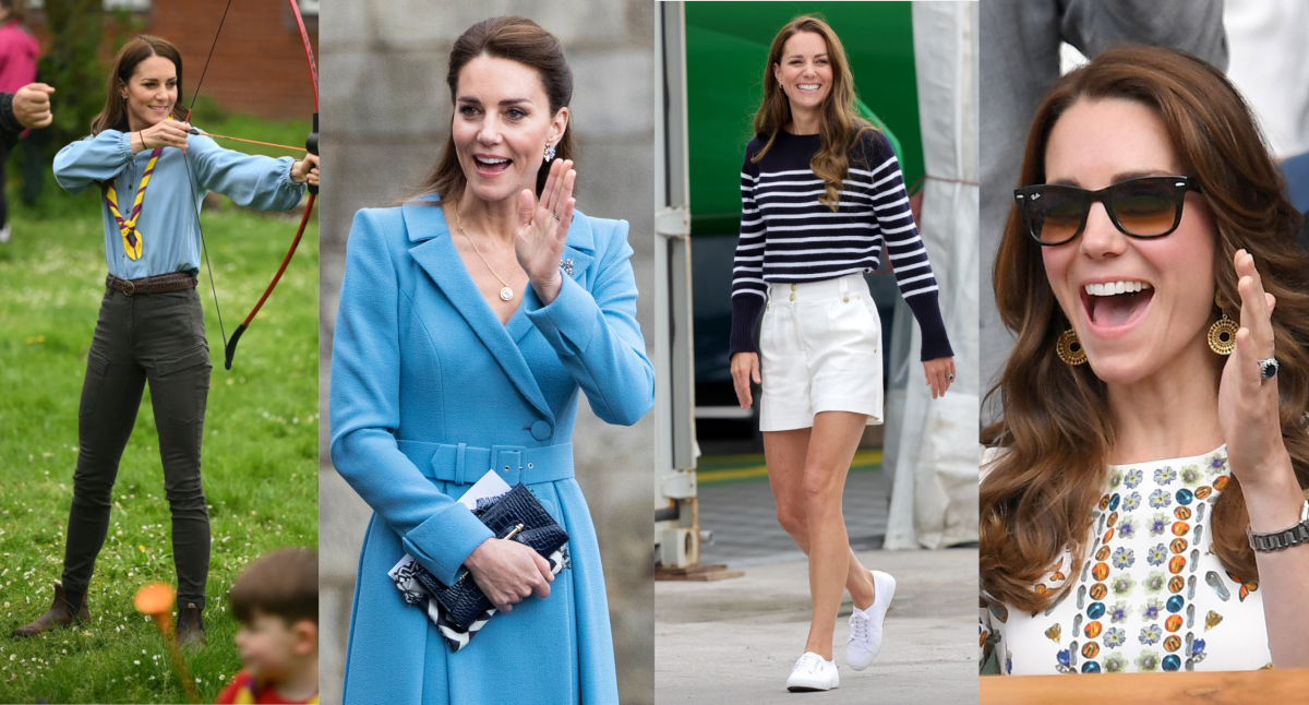 Kate Middleton's Strathberry Multrees Chain Wallet in Navy