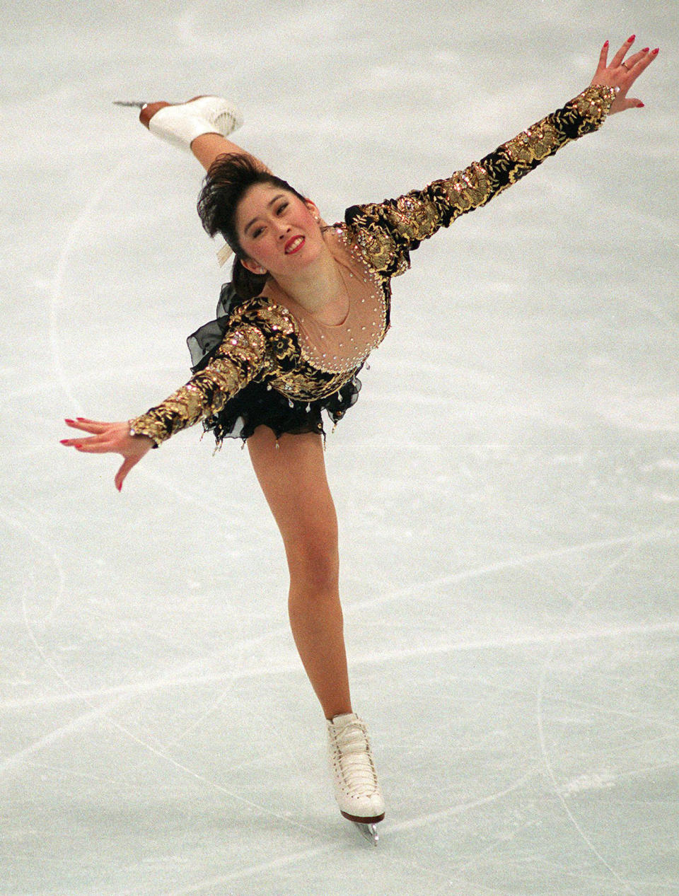 Figure skater Kristi Yamaguchi from the United Sta (Eric Feferberg / AFP via Getty Images)