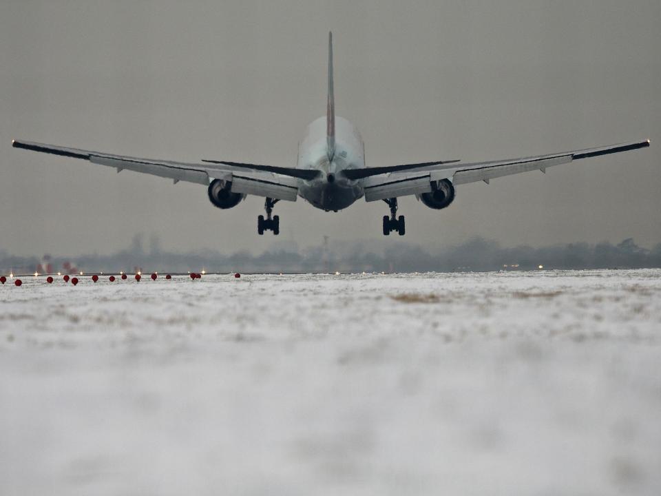 Travellers complain of ‘absolute shambles’ as wintry weather causes chaos