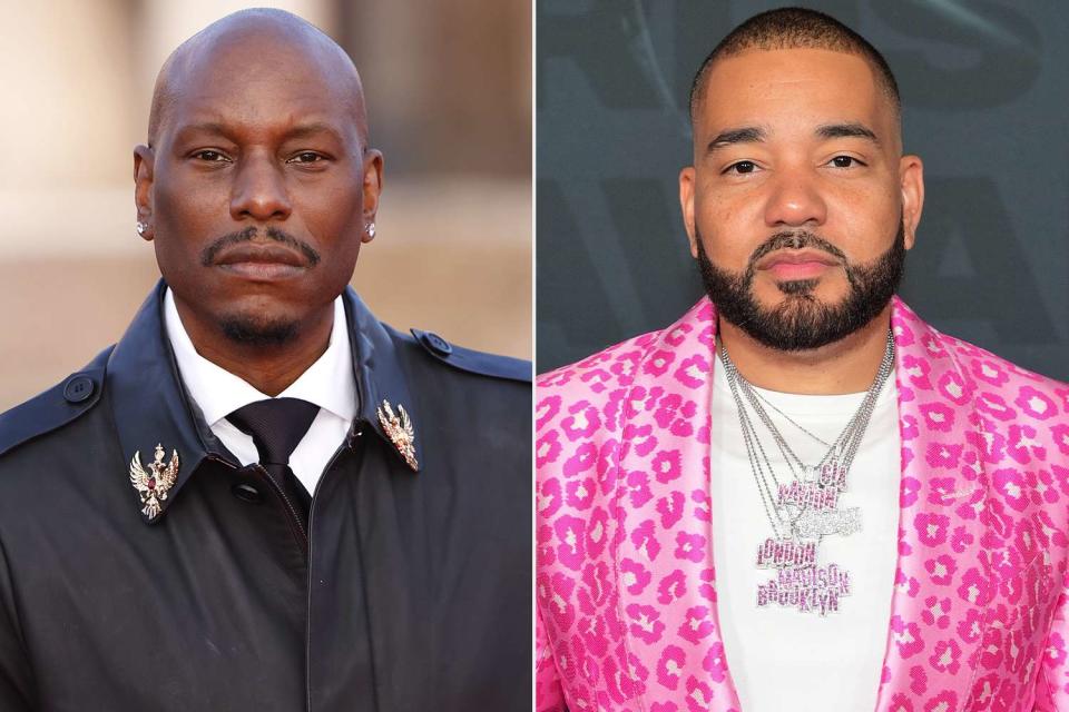 <p>Vianney Le Caer/Shutterstock; Prince Williams/Filmmagic</p> Tyrese Gibson at a <em>Fast X</em> event in Rome on May 12, 2023; DJ Envy at the BET Hip Hop Awards in Atlanta on Sept. 30, 2022