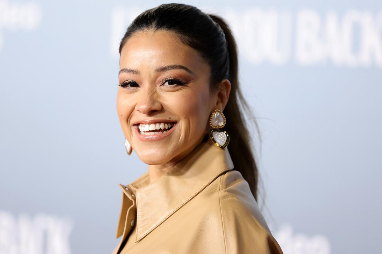 LOS ANGELES, CALIFORNIA - FEBRUARY 08: Gina Rodriguez attends the Los Angeles premiere of Amazon Prime's "I Want You Back" at ROW DTLA on February 08, 2022 in Los Angeles, California. (Photo by Amy Sussman/Getty Images)