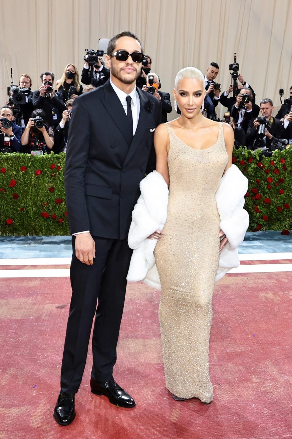 Kim Kardashian attended the Met Gala with her boyfriend, Pete Davidson (Getty Images)